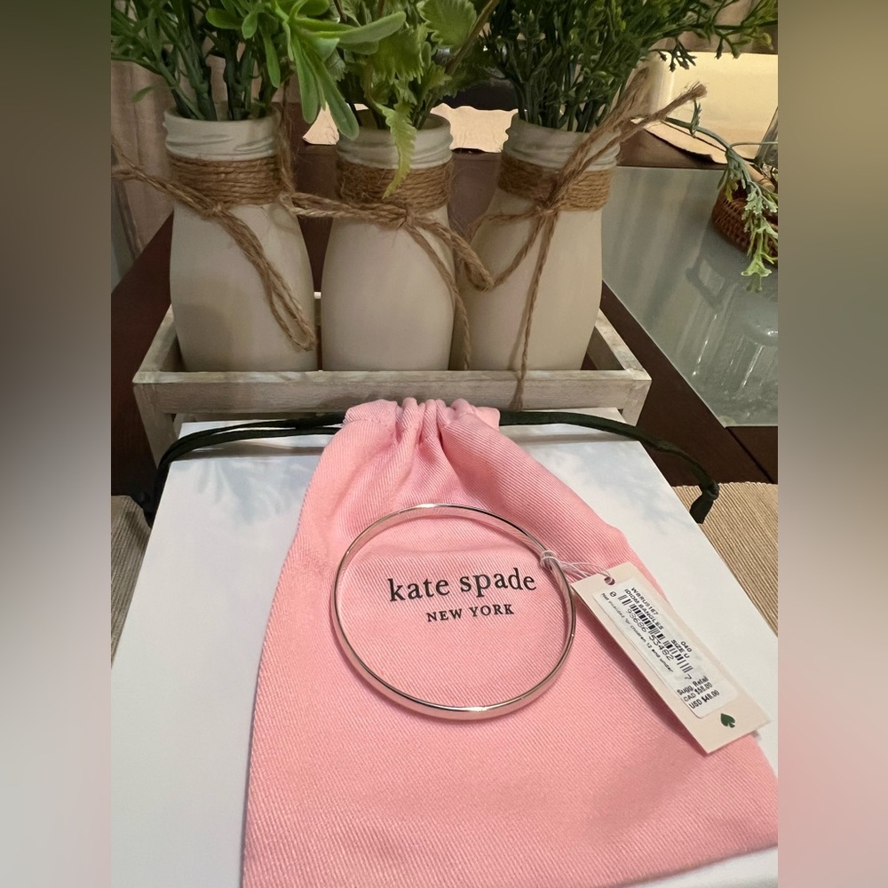 Kate Spade Silver Bangle Bracelet - Picture 5 of 12